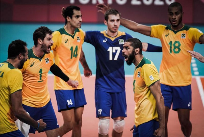 É de tie break! Com virada espetacular, Brasil vence Argentina no vôlei  masculino