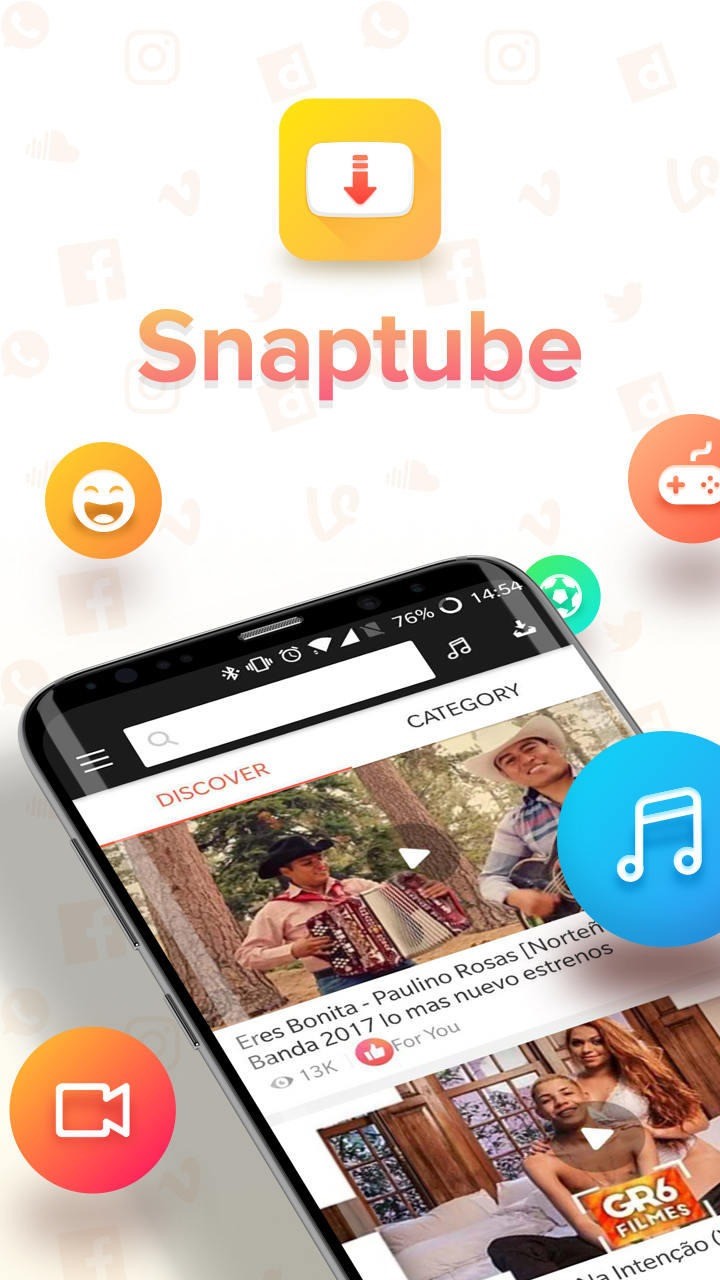 Caso não saiba, existe um aplicativo chamado Snaptube, que serve pra baixar  videos e musicas. Eu tenho ele baixado no meu celular, ele é bom ate mas  pqp, as notificações desse troço