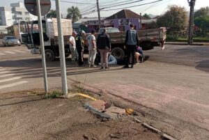 Acidente aconteceu no Bairro Arroio Grande