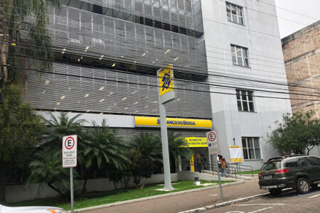 Banco do Brasil, na Marechal Deodoro, no Centro de Santa Cruz do Sul