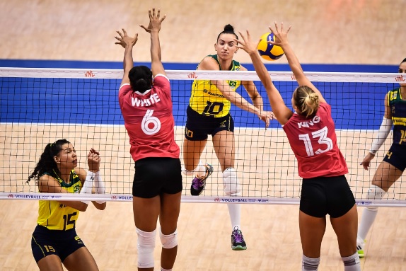 Liga das Nações: No tie-break, Brasil é derrotado pelo Canadá no vôlei