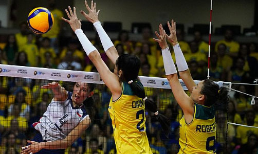 Brasil vence a Chile en el debut del Campeonato Sudamericano de Voleibol Femenino