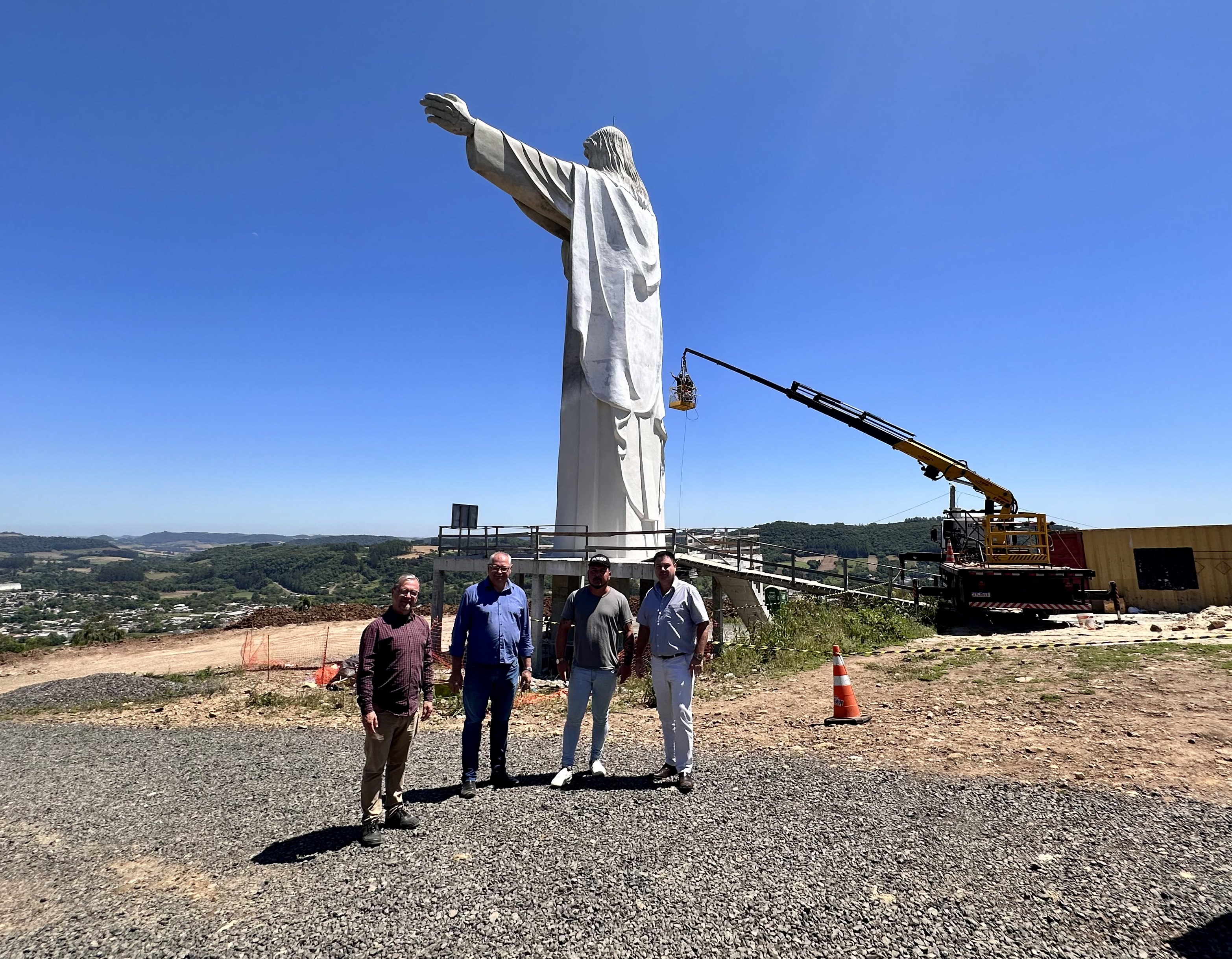 VÍDEO: obras do Cristo Acolhedor de Sobradinho estão 80% concluídas