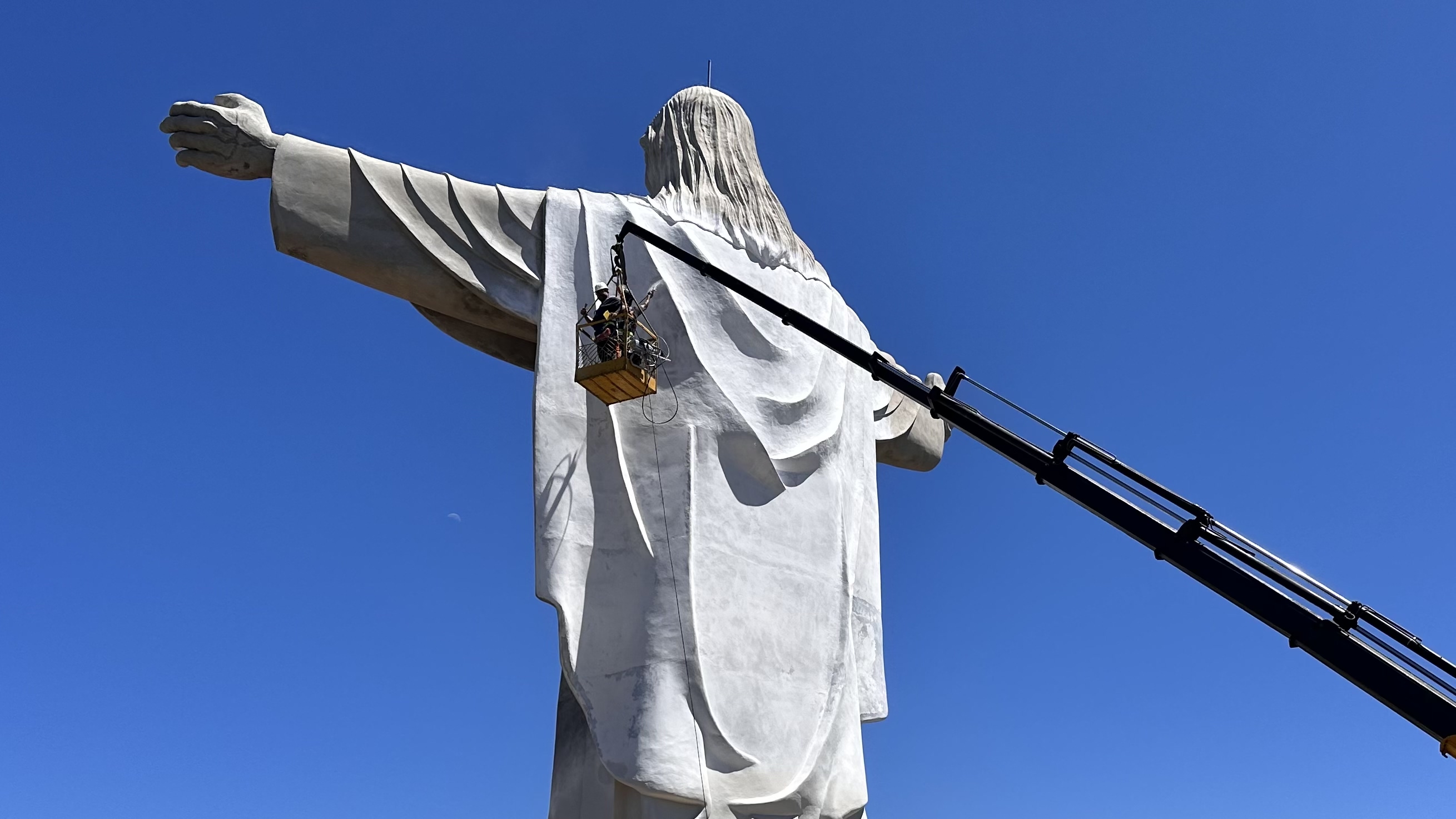 VÍDEO: obras do Cristo Acolhedor de Sobradinho estão 80% concluídas