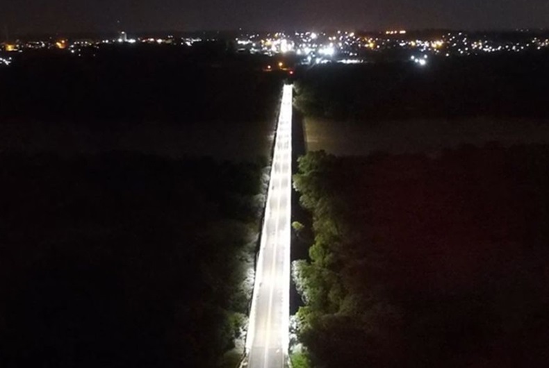 Concluída iluminação da Ponte do Rio Jacuí em Rio Pardo
