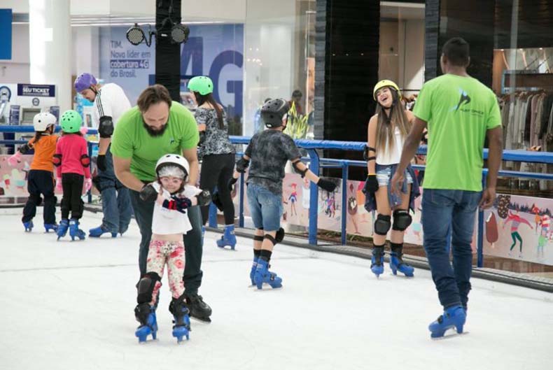 Pista de gelo é uma das novidades para esse ano