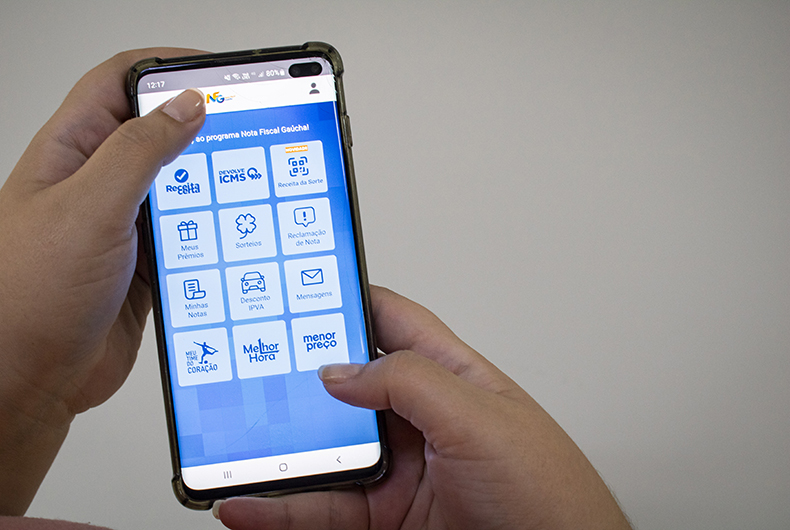 App Nota Fiscal Gaúcha - 3 Receia da Sorte - Receita Certa - celular aplicativo
