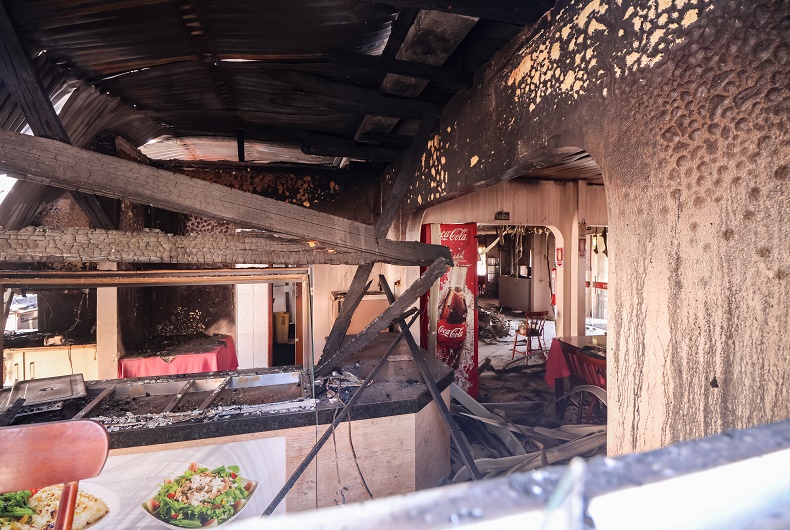 Restaurante Mafalda - dois meses após incêndio