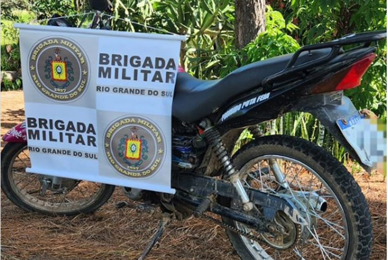 Brigada Militar apreende adolescente com motocicleta adulterada em Candelária