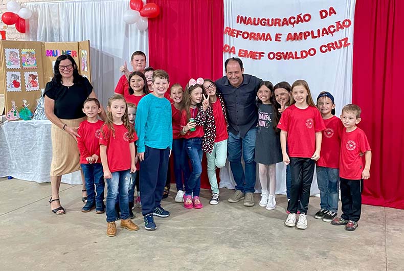 Inaugurada obra de reforma e ampliação da Emef Osvaldo Cruz