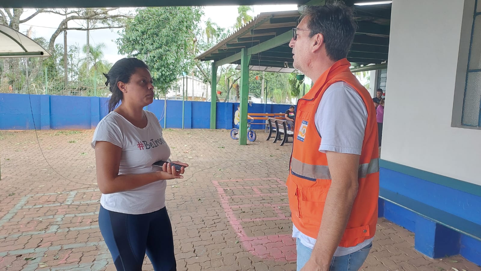 Há seis anos residindo em Linha João Alves, Lucimara Tavares nunca havia visto uma tempestade como a de sábado