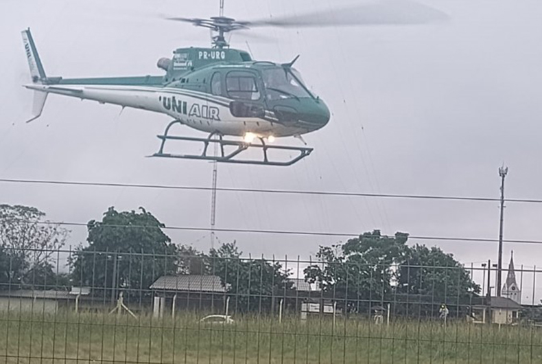 Pacientes de Estrela e Candelária são transferidos de ambulância e helicóptero