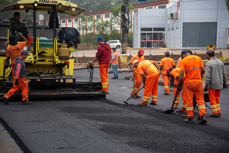 Concluídas obras de melhoria asfáltica em Linha Santa Cruz