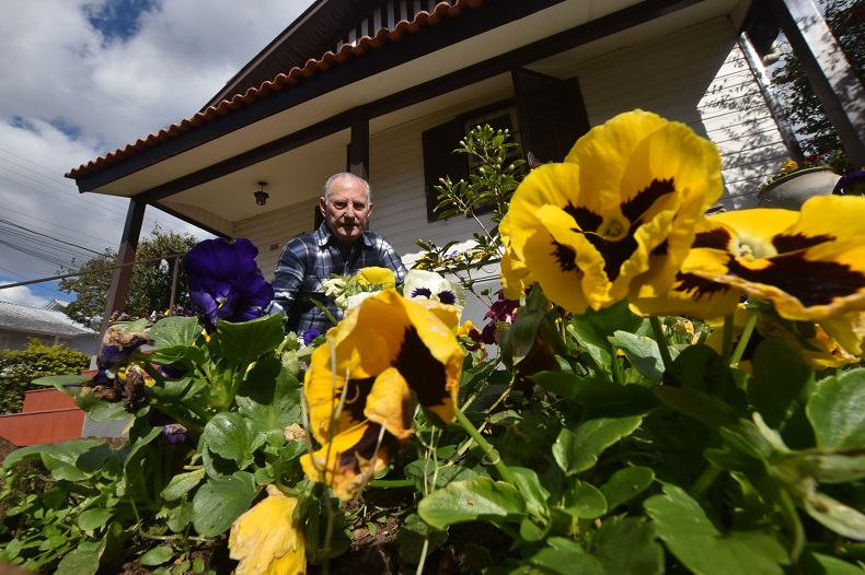 Beckenkamp é fascinado pela flor desde 1969 e mantém o plantio há cinco décadas