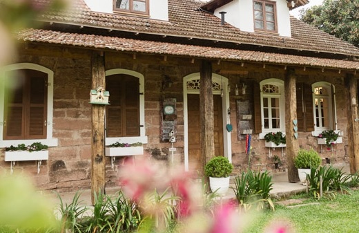 Casa de pedra, no Sítio Pedagógico Paraíso