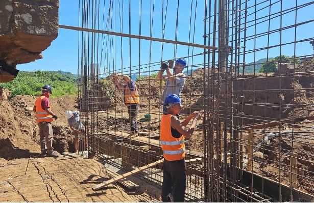 Trabalhos na estrutura incluem a reconstrução da cabeceira da ponte | Foto: Prefeitura de Sinimbu/Divulgação
